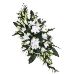 BÚCSÚ LILIOMAI – FEHÉR KIRÁLYLILIOMOS KOPORSÓDÍSZ